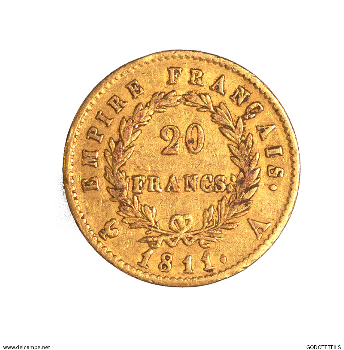 Premier Empire - Napoléon Tête Laurée 20 Francs 1811 Paris - 20 Francs (goud)