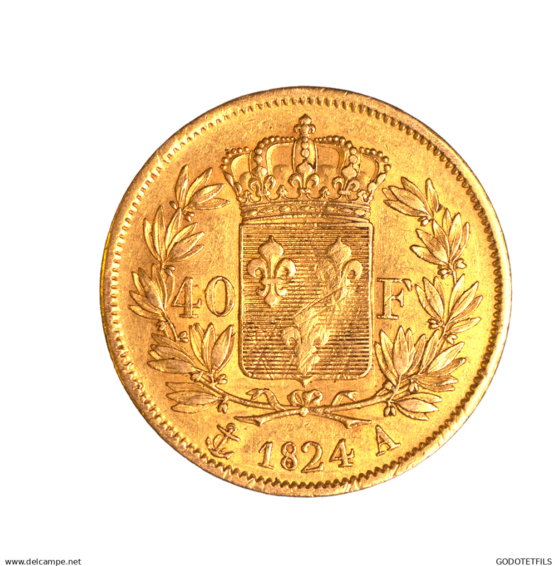 Charles X-40 Francs 1824 Paris - 40 Francs (goud)