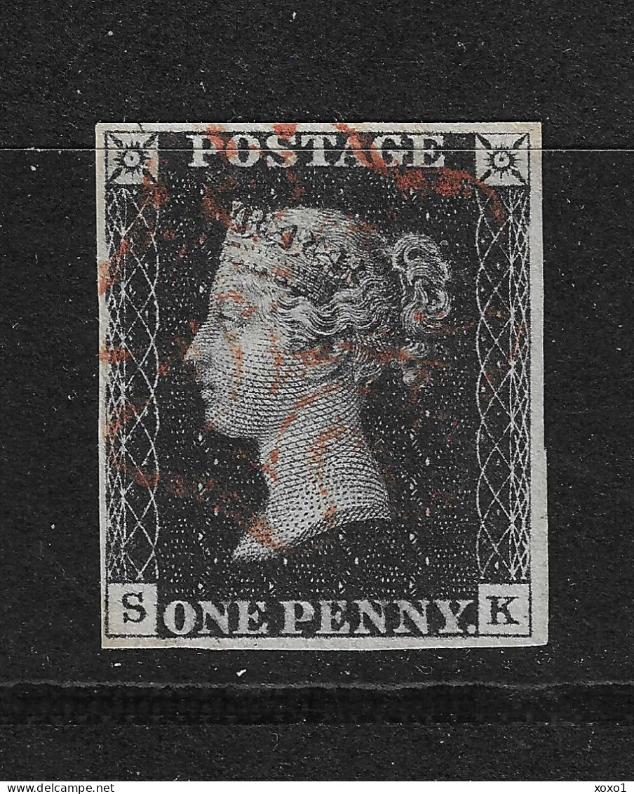 Great Britain 1840 MiNr. 1 Großbritannien Queen Victoria The First Stamp Of The World 1v USED ** 250.00 € - Usados