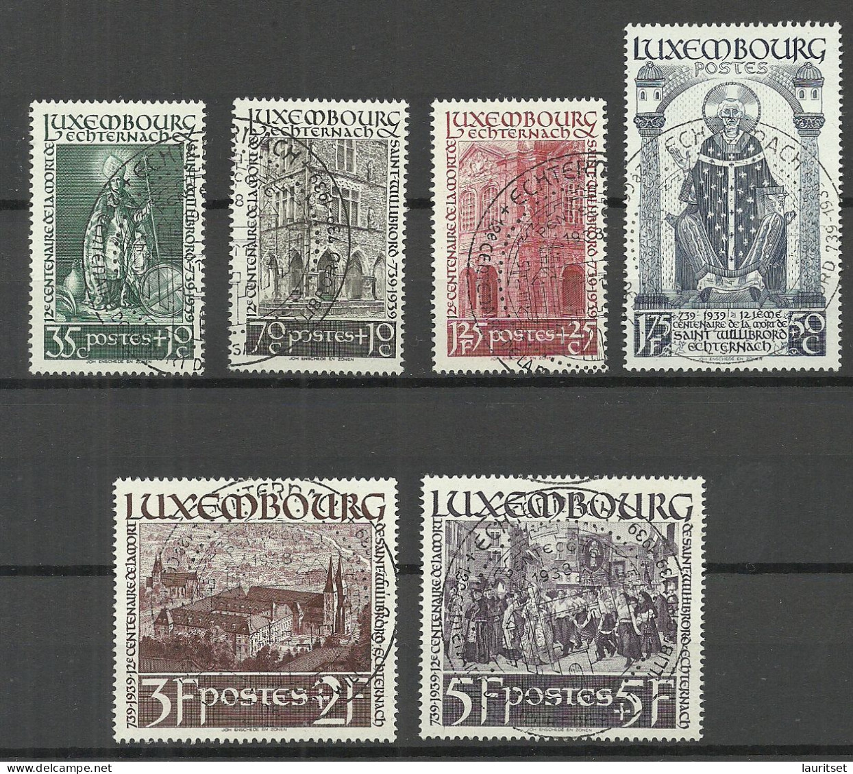 LUXEMBOURG Luxemburg 1939 Michel 309 - 314 O - Oblitérés