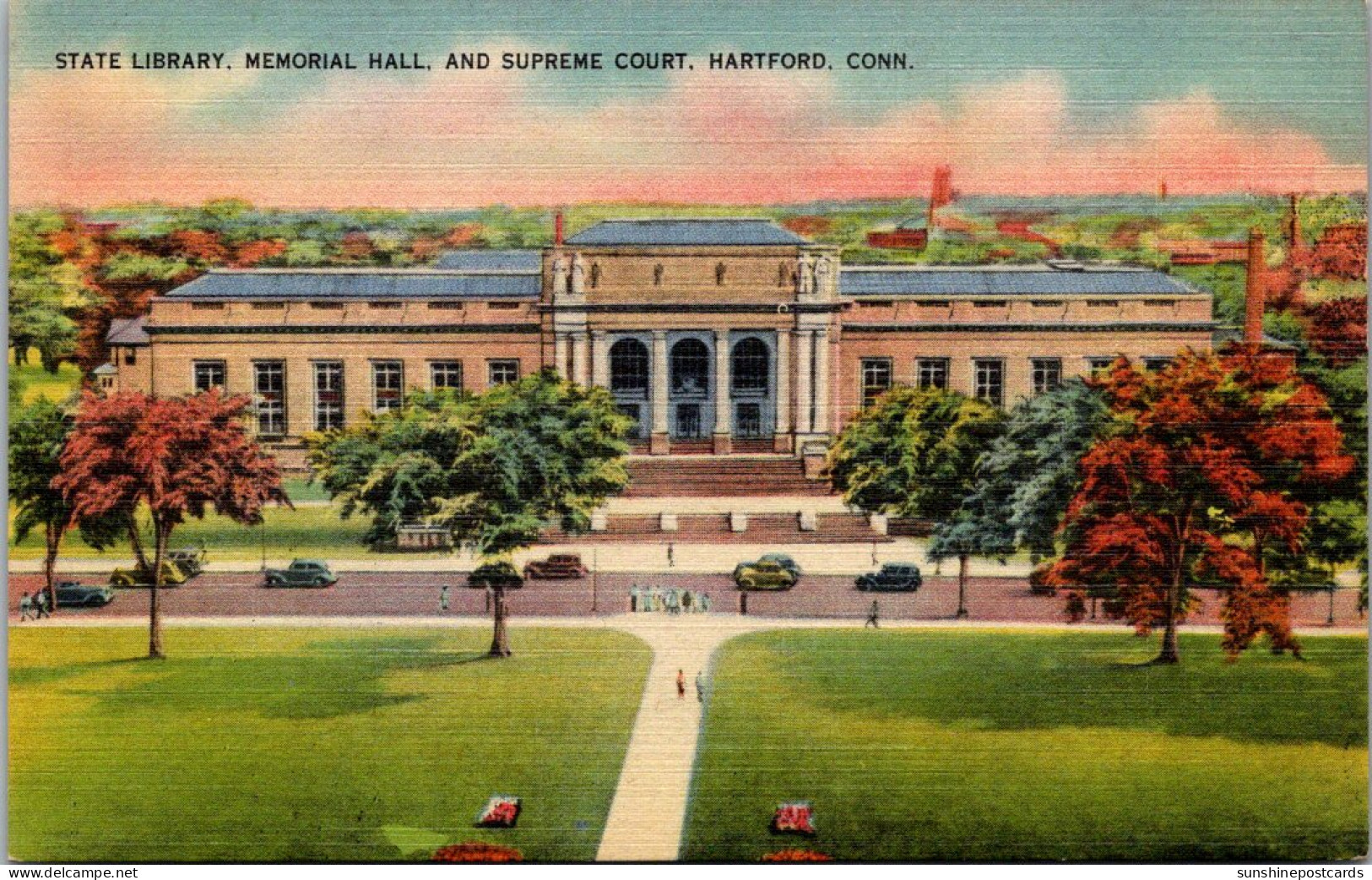 Connecticut Hartford State Library Memorial Hall And Supreme Court - Hartford