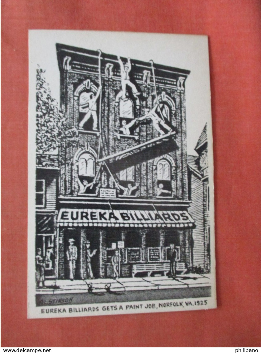 Eureka  Billiards.    Norfolk  - Virginia > Norfolk     ref 6023 - Norfolk