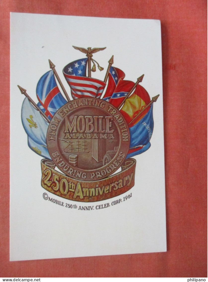 250 Anniversary.   1961  Mobile Alabama > Mobile    ref 6023 - Mobile