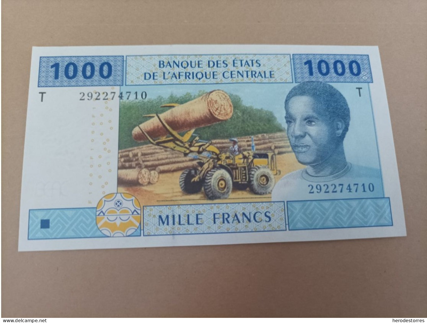Billete De Estados Centrales Africanos De 1000 Francos, Año 2002, UNC - Zentralafrikanische Staaten