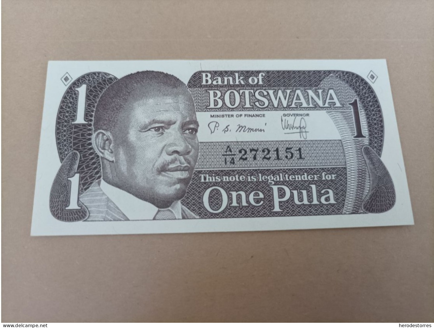 Billete De Botswana De 1 Pula, Año 1983, Serie A, UNC - Botswana