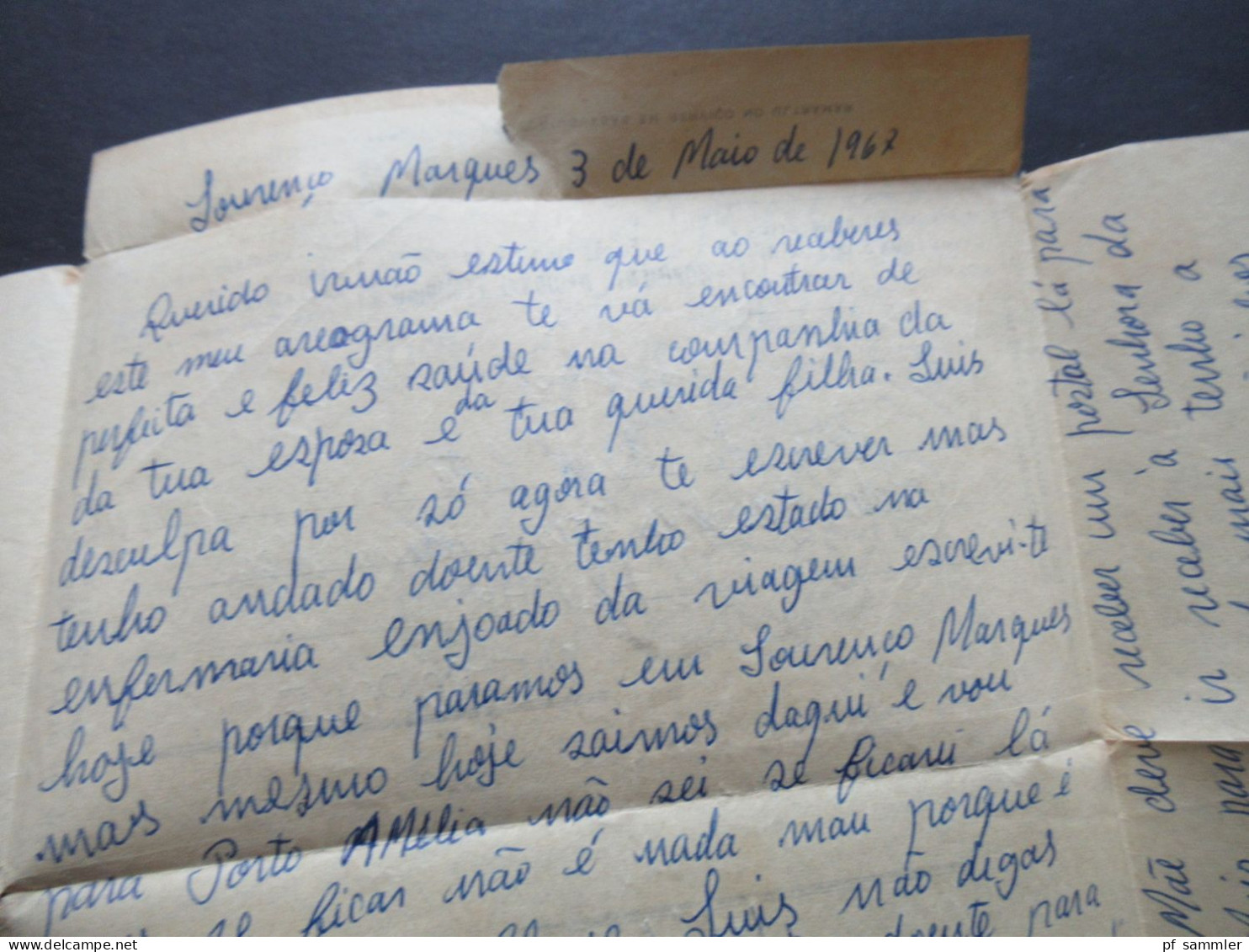 Portugal 1967 Edicao Exclusiva Do Movimento Nacional Feminino / Aero Grama TAP Aos Soldaddos De Portugal / Correio Aero - Briefe U. Dokumente