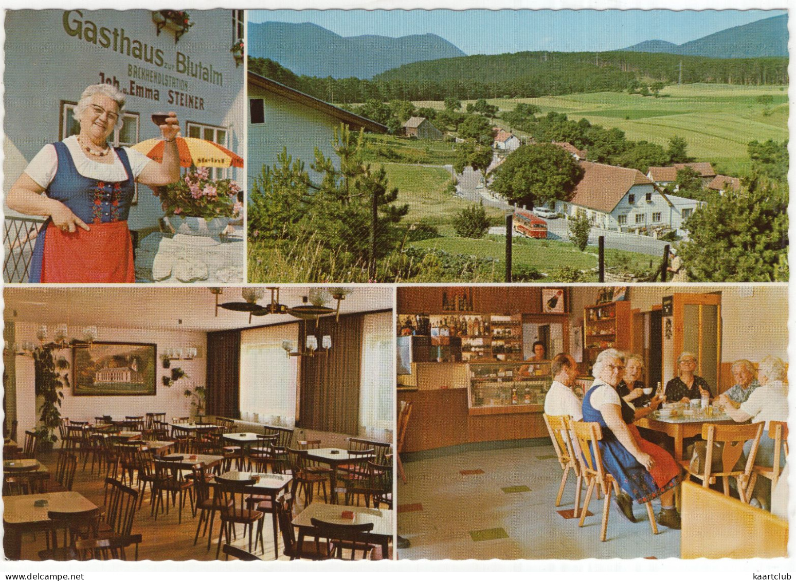 Alkersdorf, Berndorf - Gasthaus Zur Blutalm (J. Und E. Steiner) - (NÖ., Österreich/Austria) - Berndorf