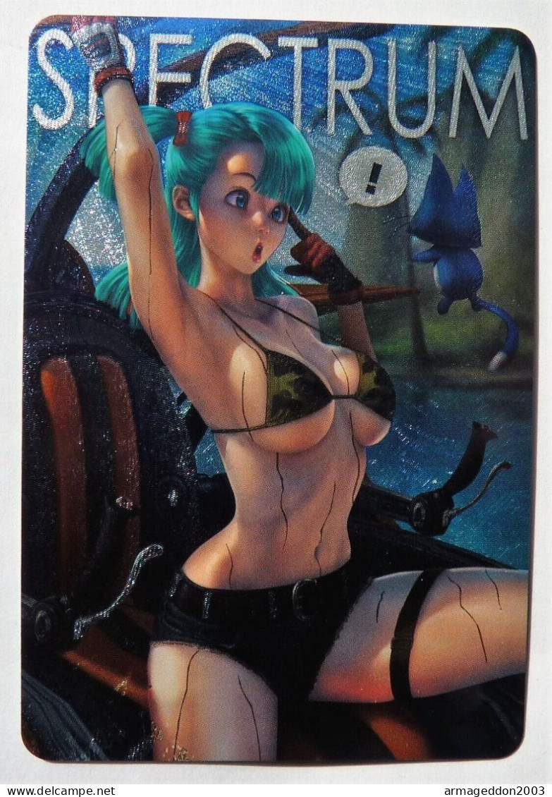 CARTE Fancard Custom PRIMS SEXY GIRL MANGA DRAGON BALL MINT HOLO BULMA NEUVE - Dragonball Z