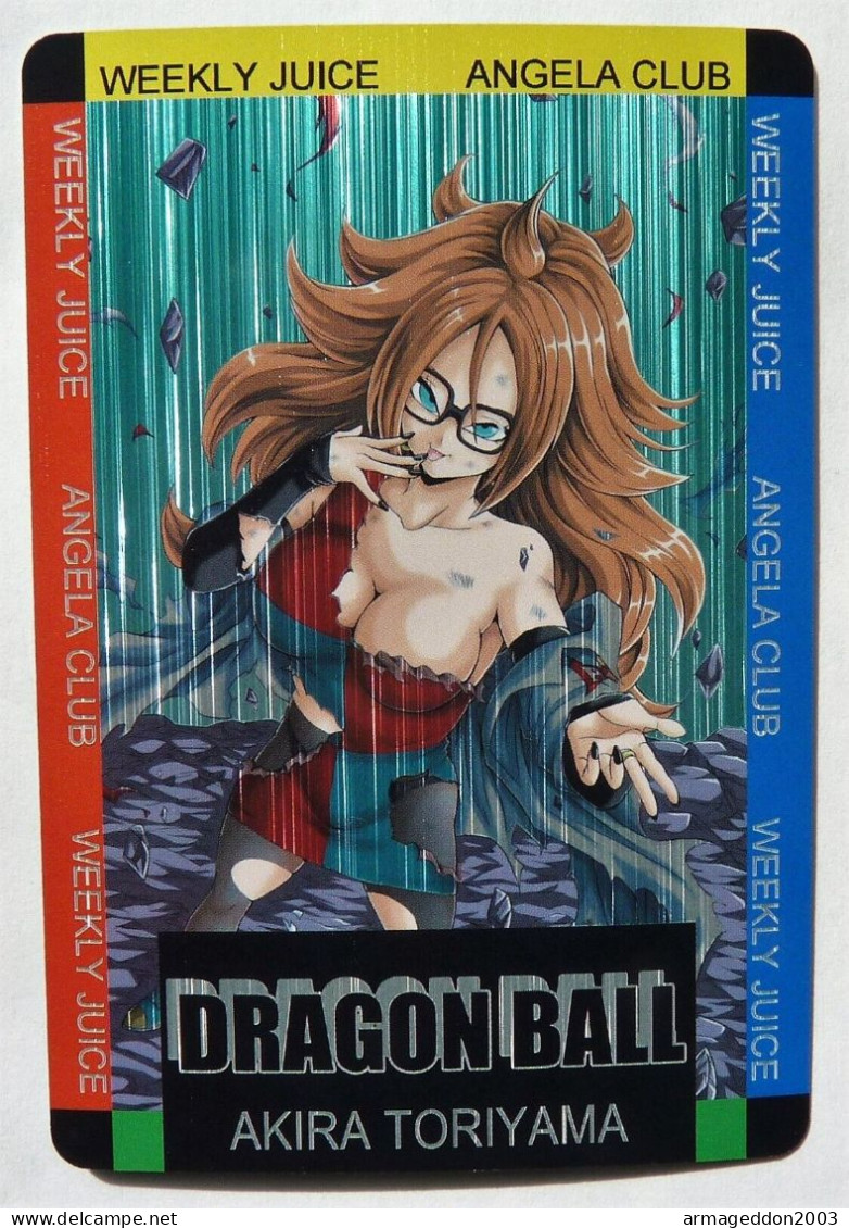 CARTE Fancard Custom PRIMS SEXY GIRL MANGA DRAGON BALL MINT HOLO Android 21 Neuf - Dragonball Z