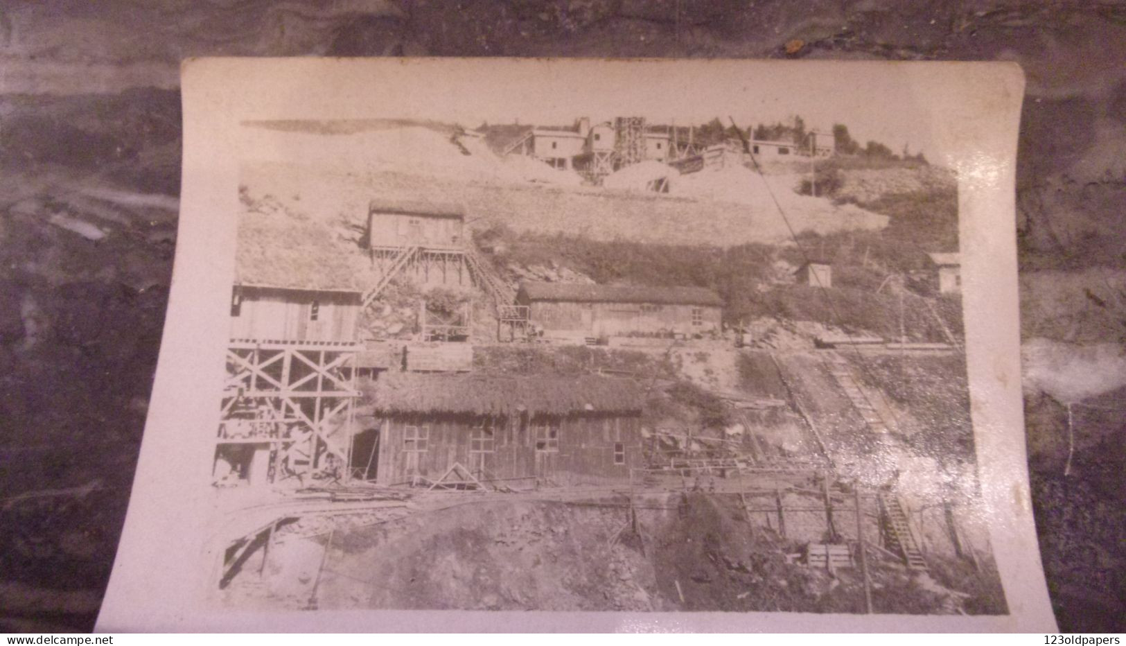 CHATELUS LE MARCHEIX RARE PHOTO AMATEUR CONSTRUCTION BARRAGE 1931 1932 - Otros & Sin Clasificación