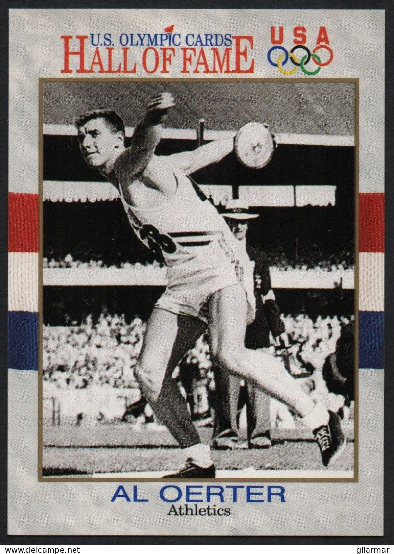 UNITED STATES - U.S. OLYMPIC CARDS HALL OF FAME - ATHLETICS - AL OERTER - DISCUS THROW - # 4 - Trading-Karten