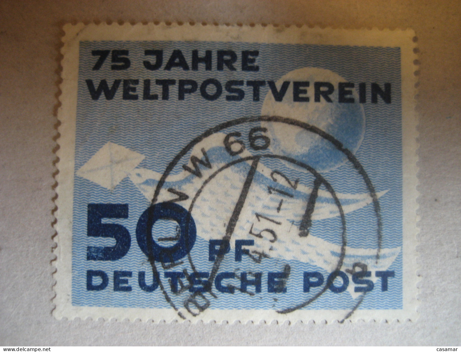 DDR Yvert 59 Berlin 16.4.1951 Cancel Stamp GERMANY - Gebraucht