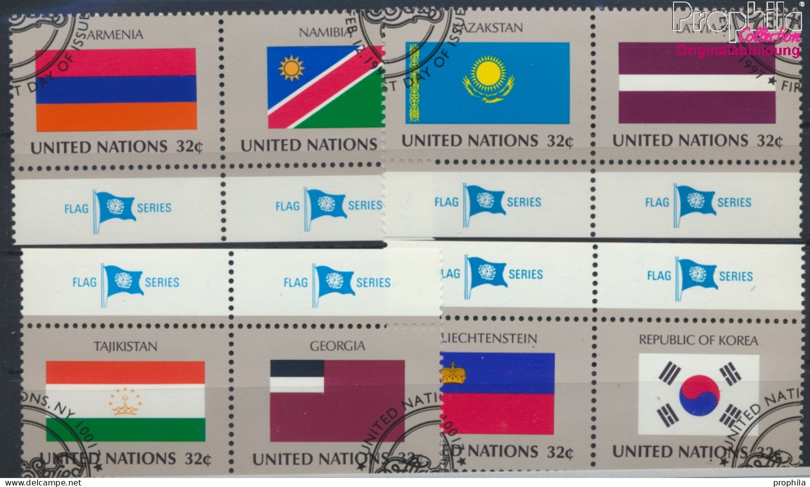 UNO - New York 722-729 (kompl.Ausg.) Gestempelt 1997 Mitgliedsstaaten (10036580 - Usados