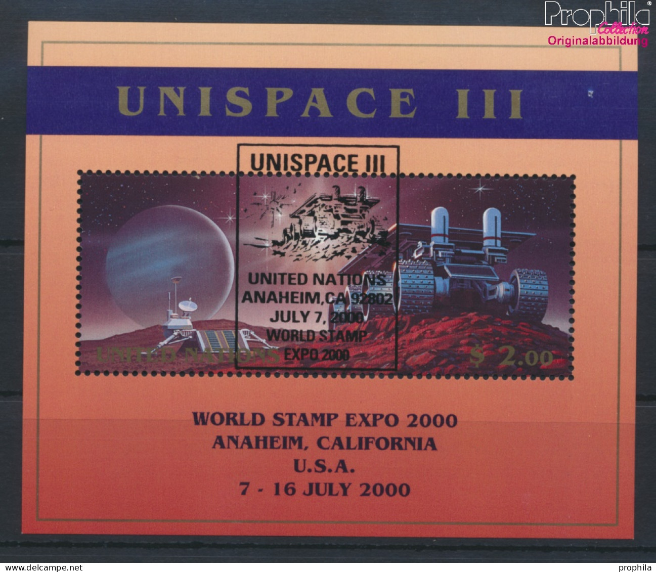 UNO - New York Block16I (kompl.Ausg.) Gestempelt 1999 UNISPACE III (10063943 - Usati