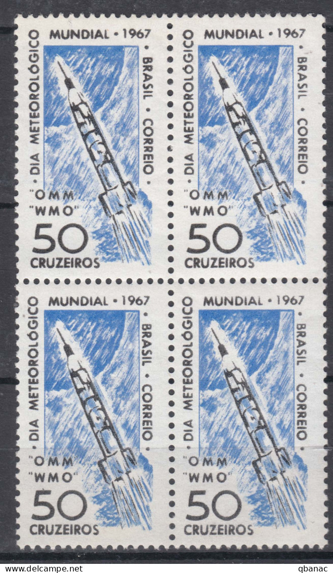 Brazil Brasil 1967 Mi#1128 Mint Never Hinged Pc. Of 4 - Unused Stamps