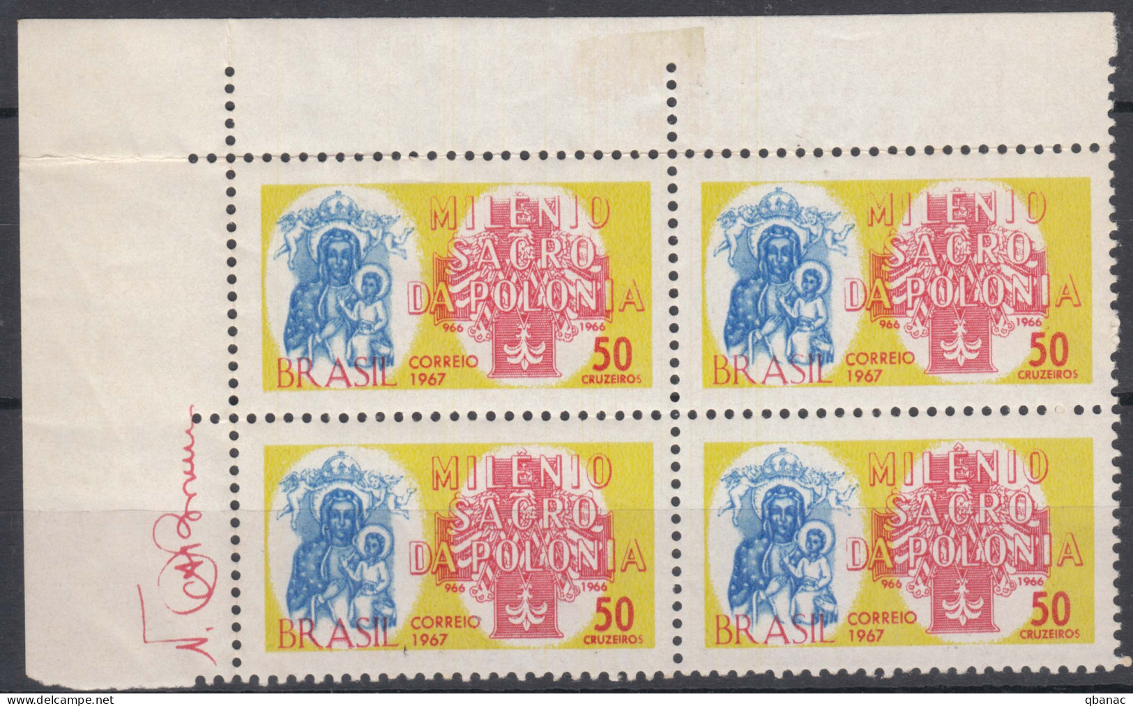 Brazil Brasil 1967 Mi#1127 Mint Never Hinged Pc. Of 4 - Ungebraucht