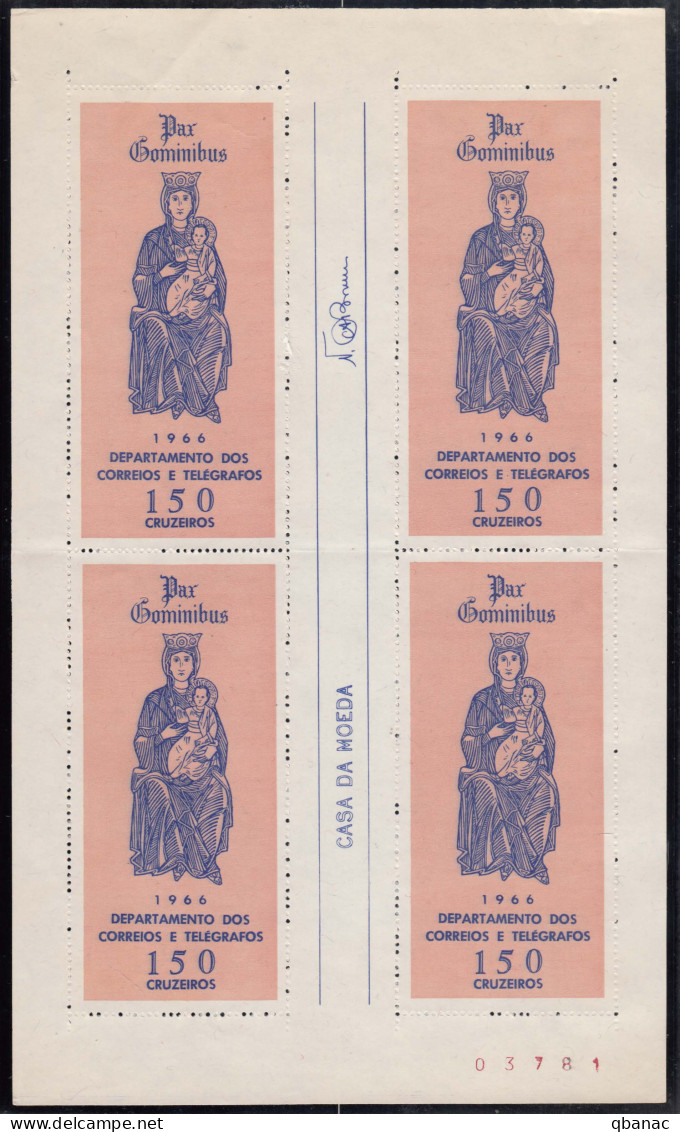 Brazil Brasil 1966 Mi#Block 18 Mint Never Hinged Sheet Of 4 - Unused Stamps