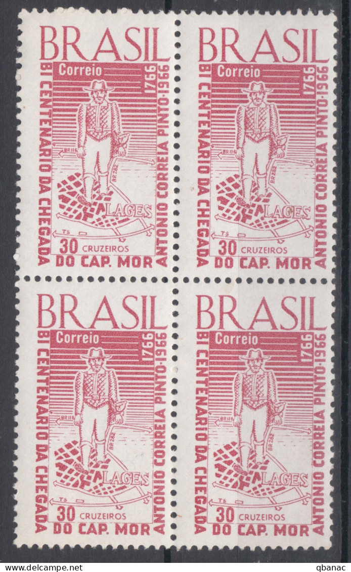 Brazil Brasil 1966 Mi#1121 Mint Never Hinged Pc. Of 4 - Unused Stamps