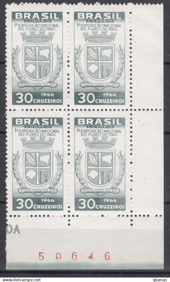 Brazil Brasil 1966 Mi#1118 Mint Never Hinged Pc. Of 4 - Ungebraucht