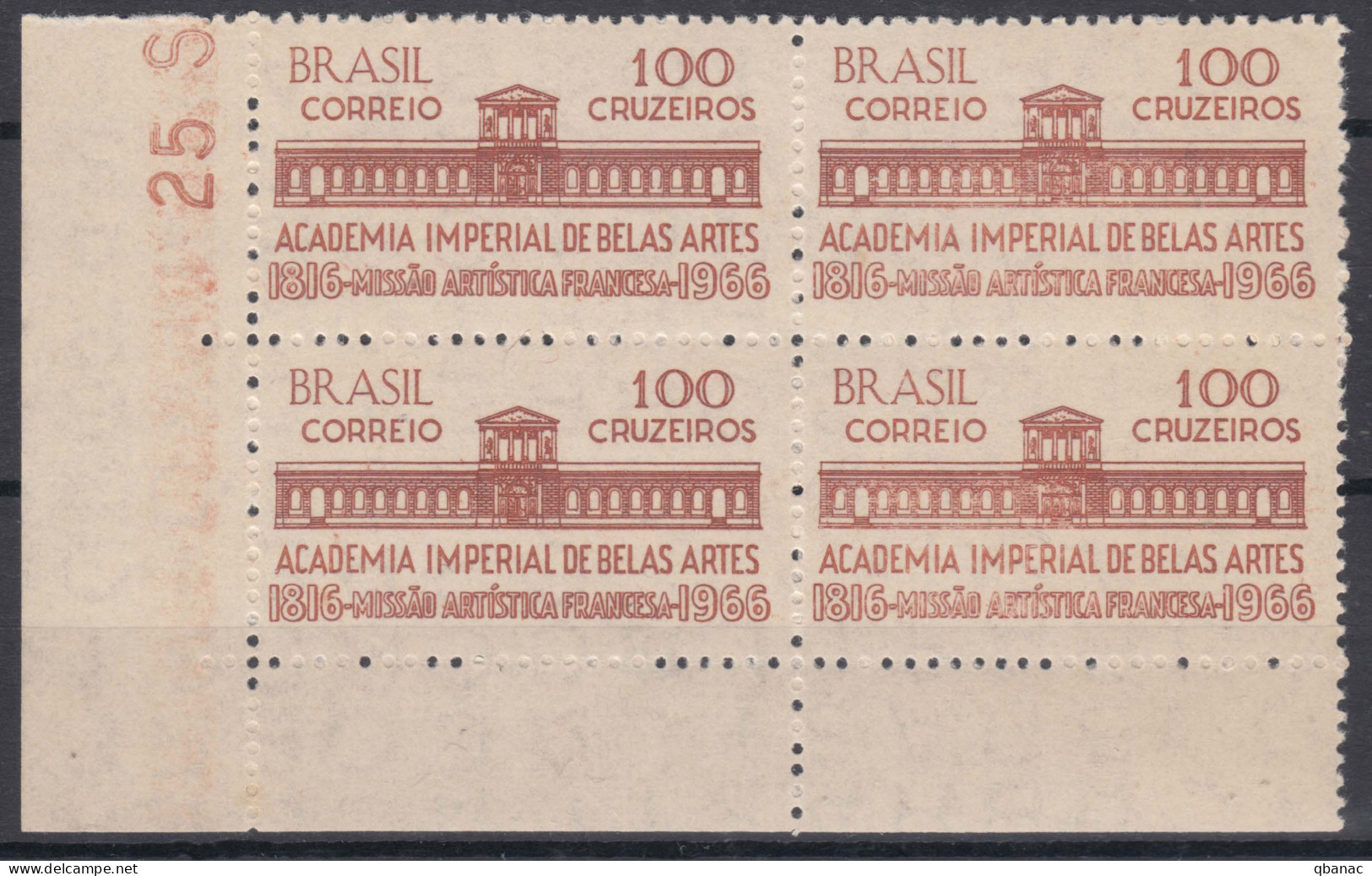 Brazil Brasil 1966 Mi#1113 Mint Never Hinged Pc. Of 4 - Unused Stamps