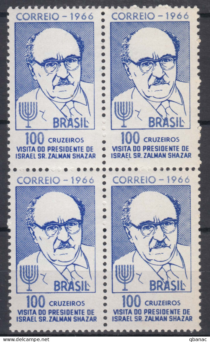 Brazil Brasil 1966 Mi#1111 Mint Never Hinged Pc. Of 4 - Ungebraucht