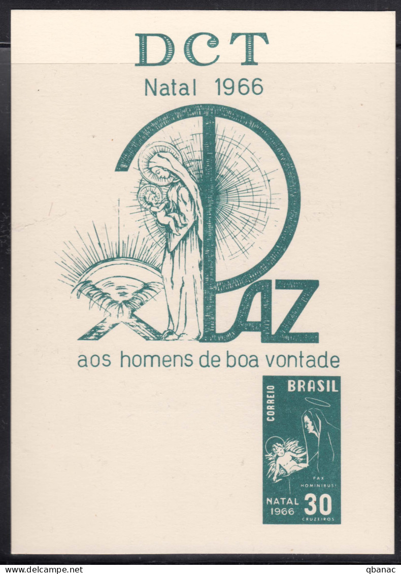 Brazil Brasil 1966 Mi#1123 Special Card - Brieven En Documenten
