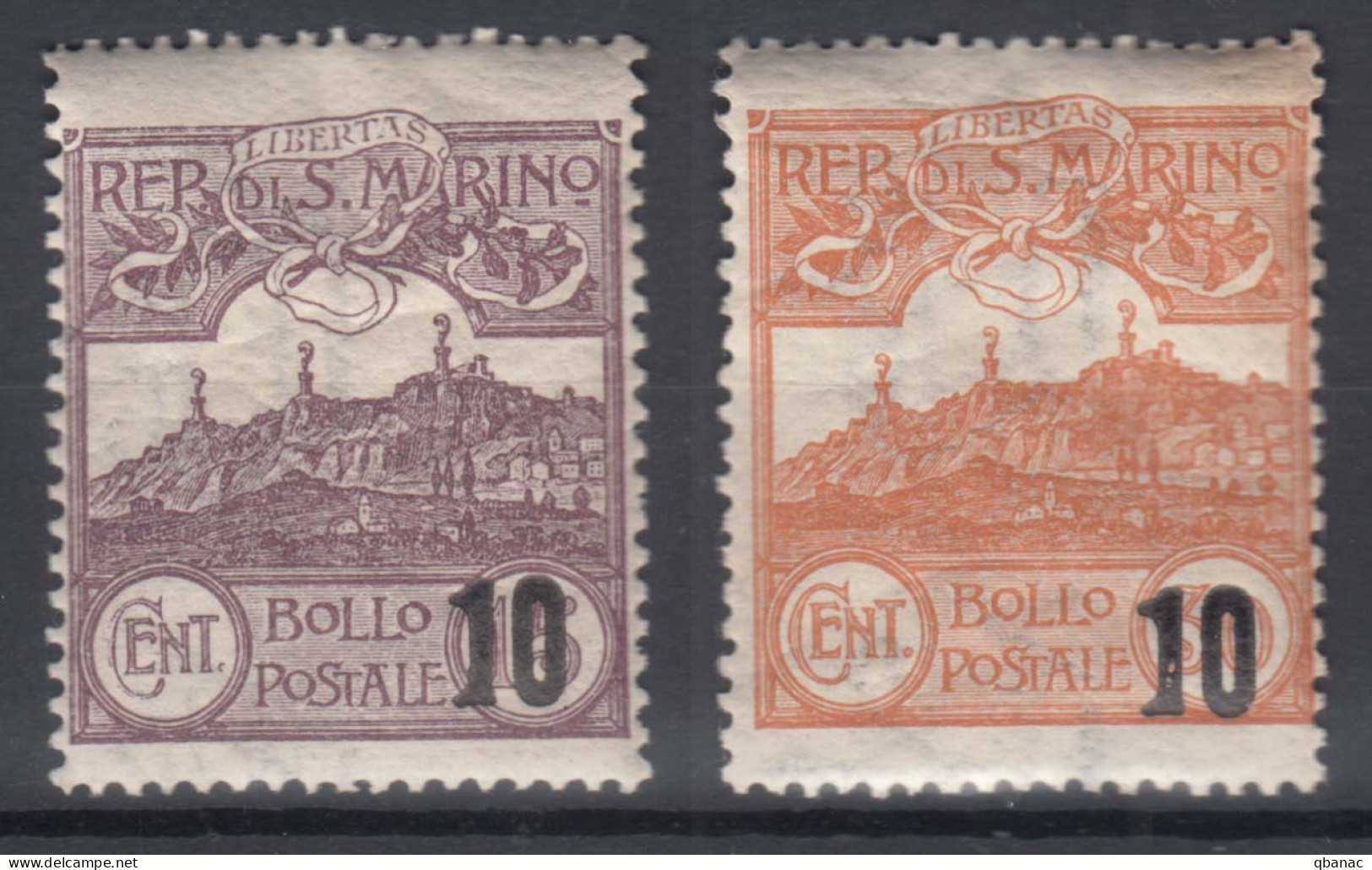 San Marino 1941 Monte Titano Mi#237-238 Mint Never Hinged - Neufs