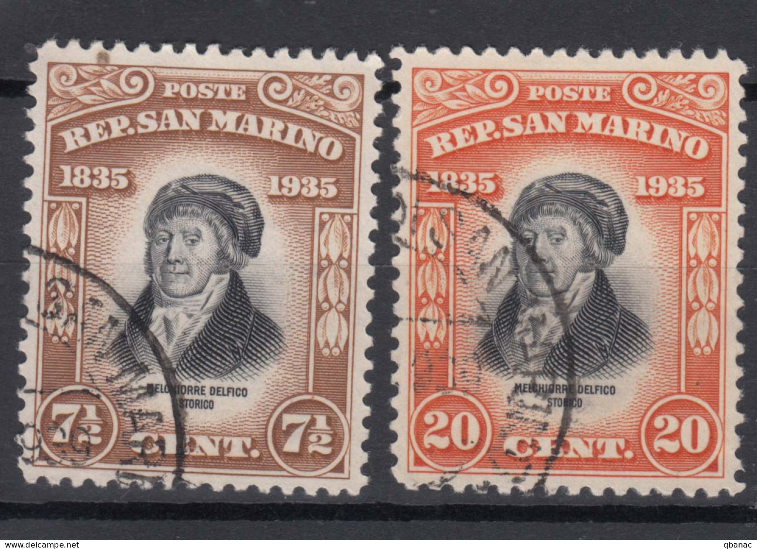 San Marino 1935 Mi#216,219 Used - Gebruikt