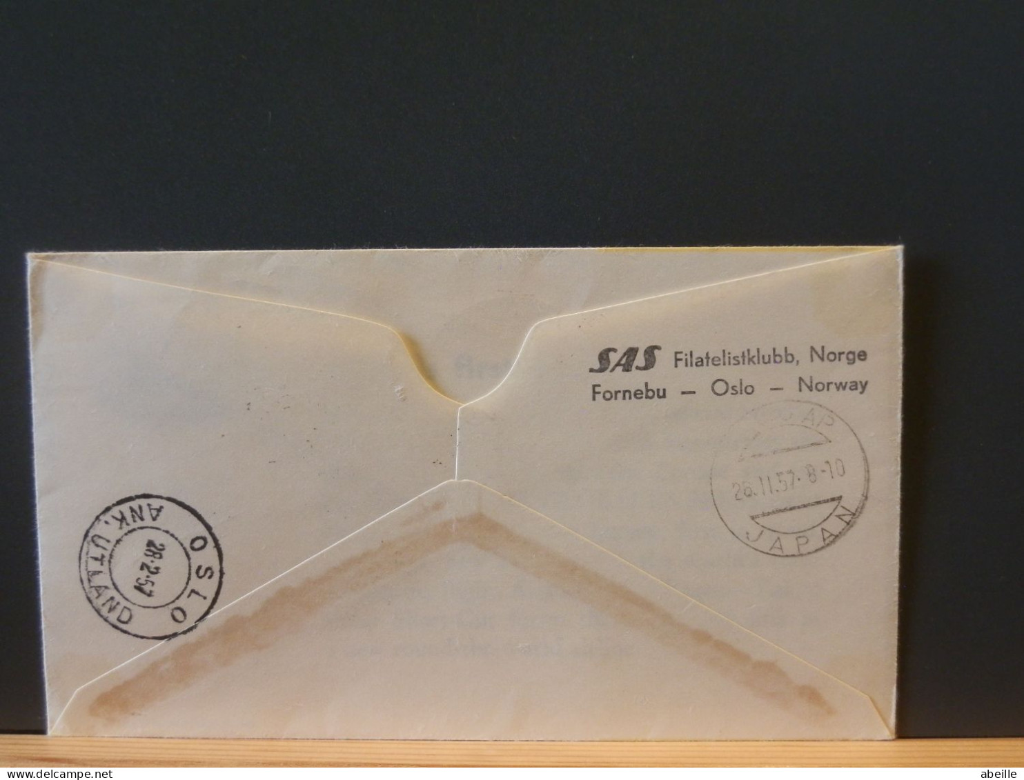 65/507H LETTRE   NORGE  1957   VOL SAS - Ganzsachen