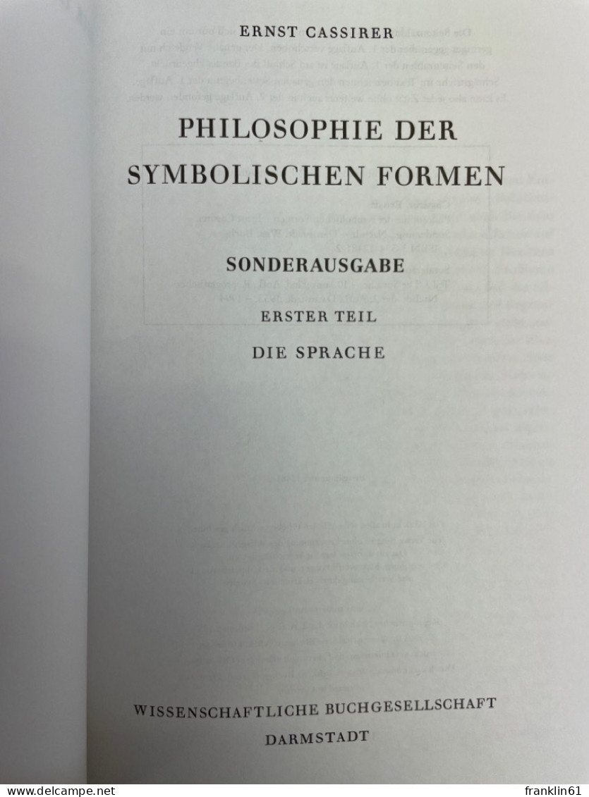 Philosophie Der Symbolischen Formen. 5 Bände KOMPLETT Im Schuber. - Filosofie