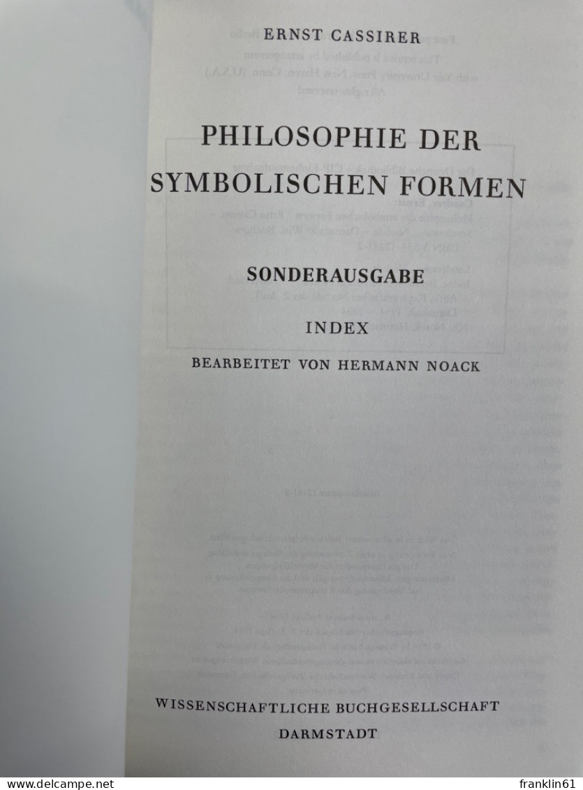 Philosophie Der Symbolischen Formen. 5 Bände KOMPLETT Im Schuber. - Filosofie