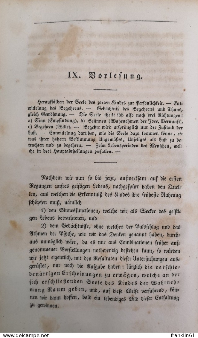 Vorlesungen über Psychologie. Gehalten im Winter 1829/30 zu Dresden.