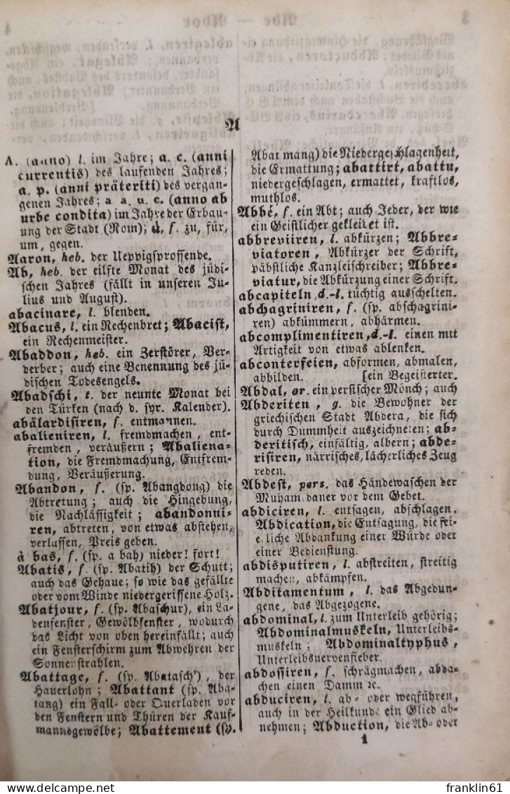 Der Universal-Wortgrübler. Neues,  Bequemes Und Vollständiges Taschen-Wörterbuch, - Lexicons