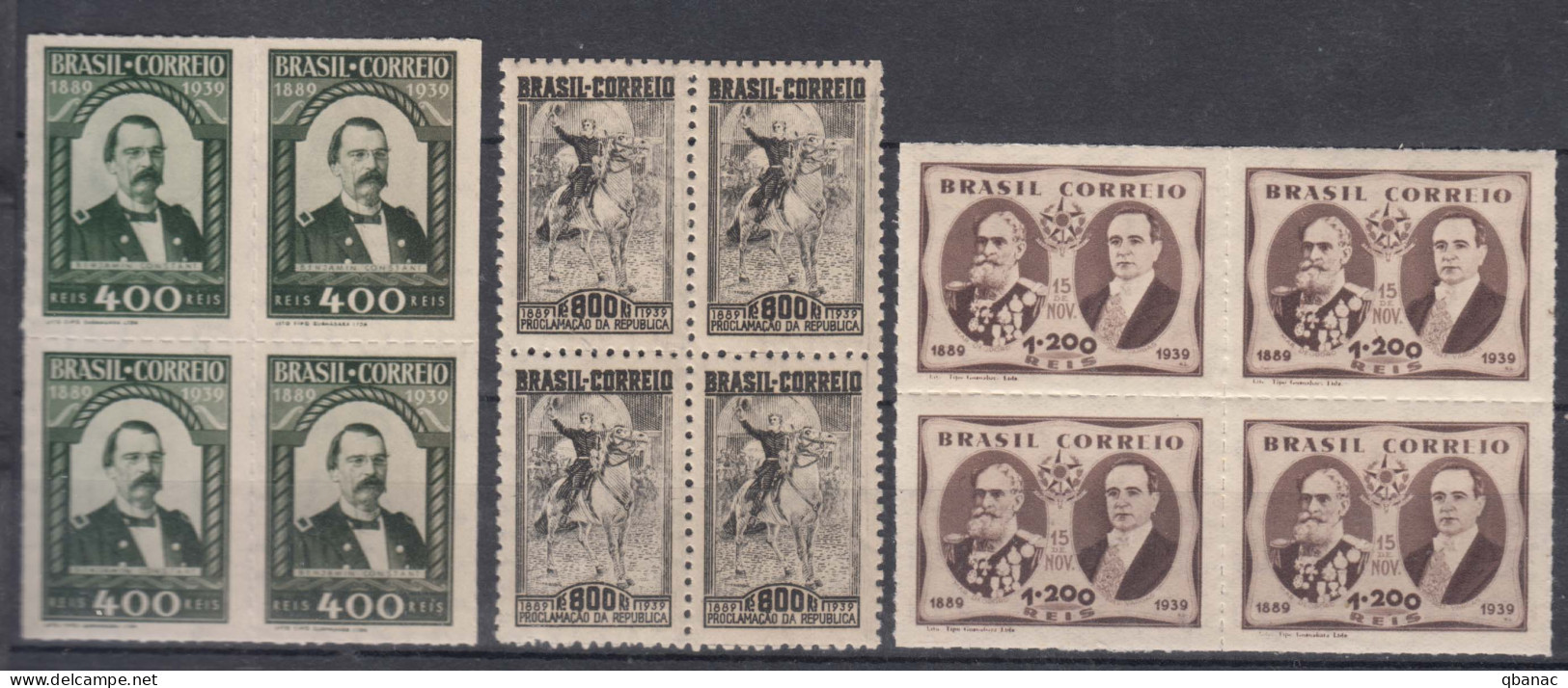 Brazil Brasil 1939 Mi#513-515 Mint Never Hinged Pcs. Of 4 - Unused Stamps