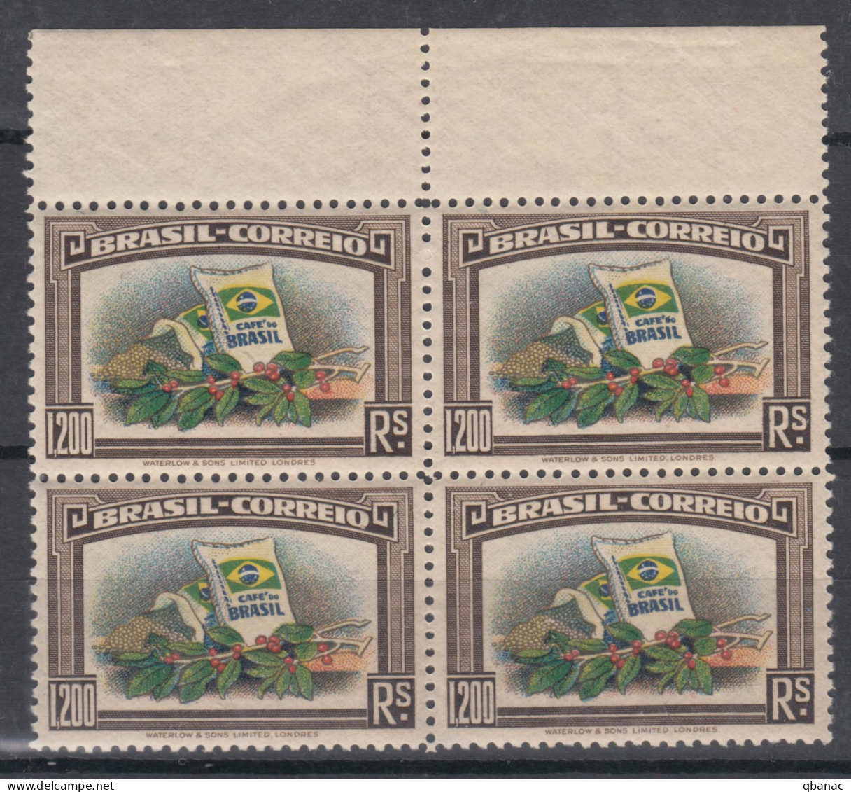 Brazil Brasil 1938 Mi#480 Mint Never Hinged Pc. Of 4 - Unused Stamps