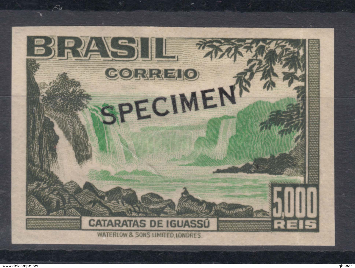 Brazil Brasil 1937 Mi#477 Mint Never Hinged Imperforated SPECIMEN - Unused Stamps