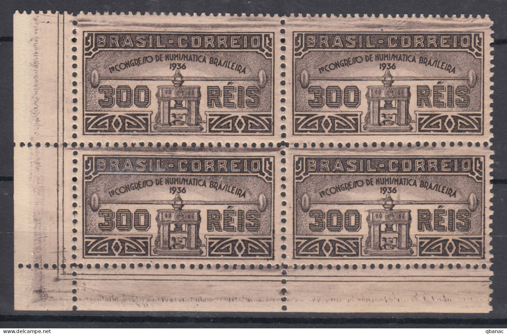 Brazil Brasil 1936 Mi#445 Mint Never Hinged Pc. Of 4 - Nuevos