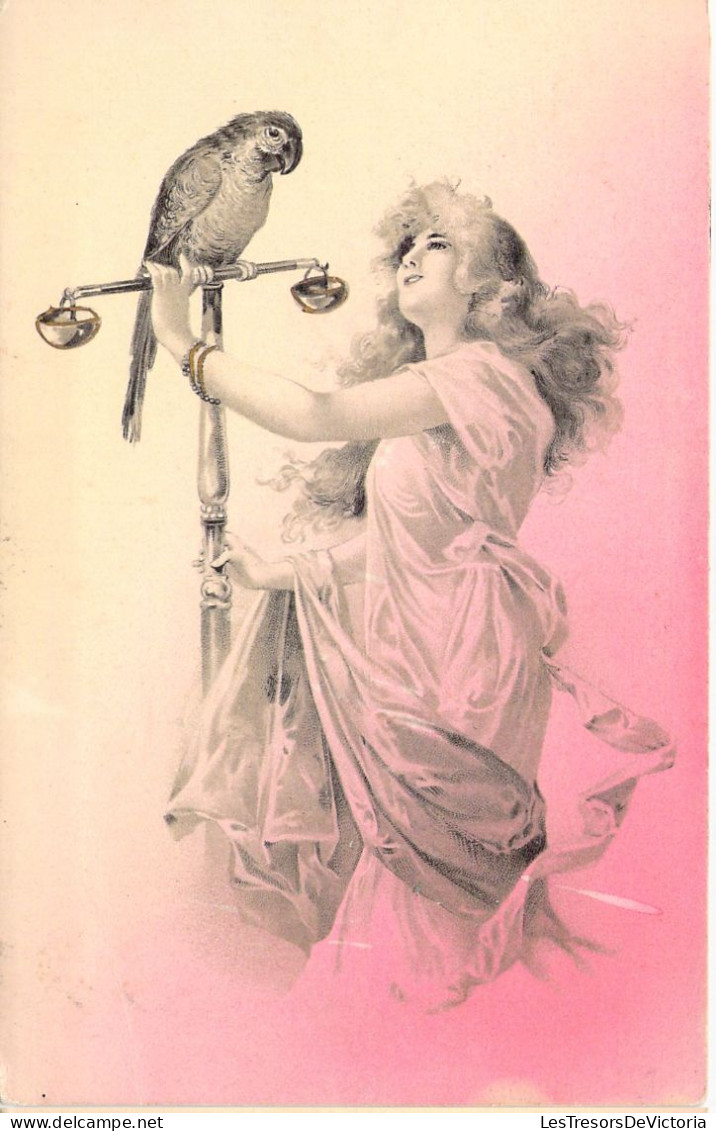 Oiseaux - Péroquet - Illustration - Carte Postale Ancienne - Oiseaux