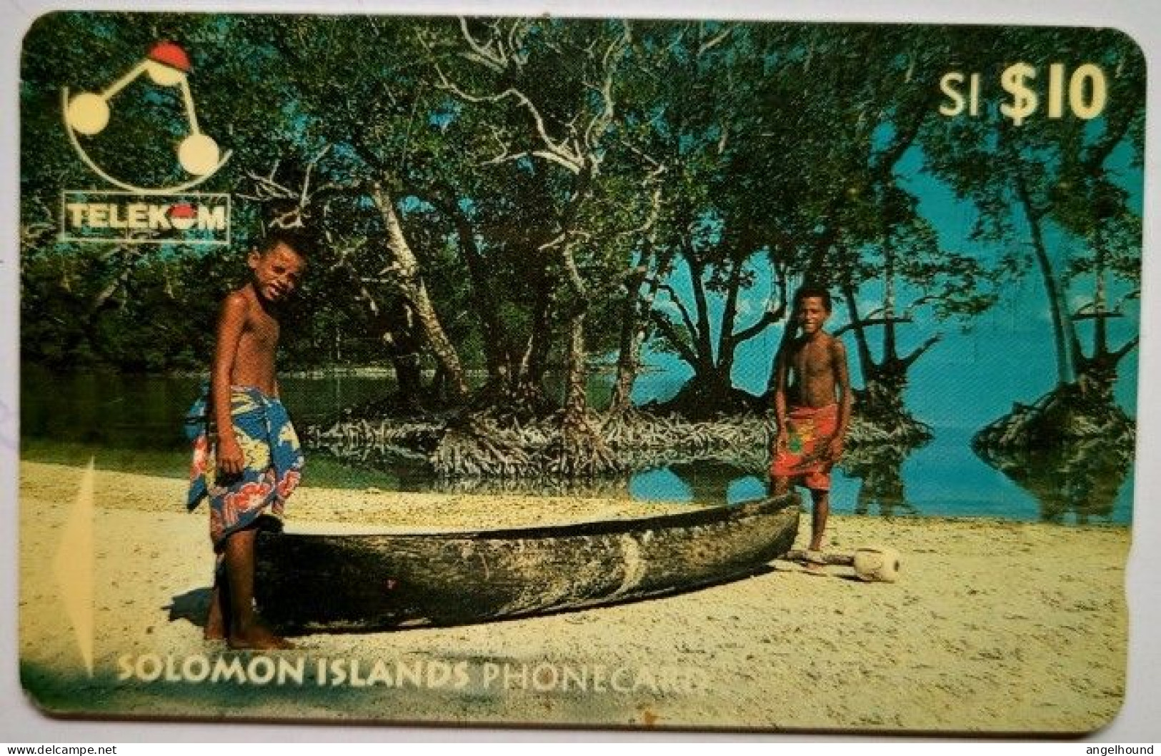 Solomon Islands SI$10  " Canoe From Sikaiana ( 03SIC - Without Logo ' 95 ) " - Salomon