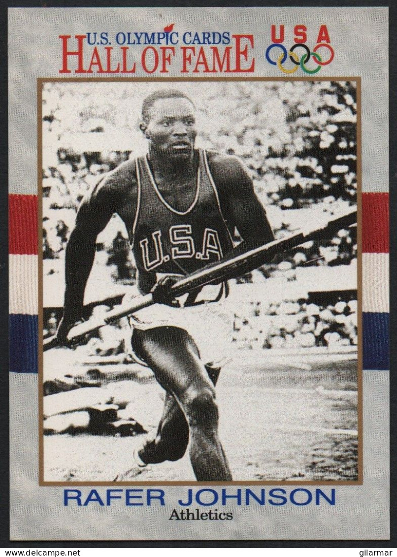 UNITED STATES - U.S. OLYMPIC CARDS HALL OF FAME - ATHLETICS - RAFER JOHNSON - DECATHLON - # 9 - Tarjetas