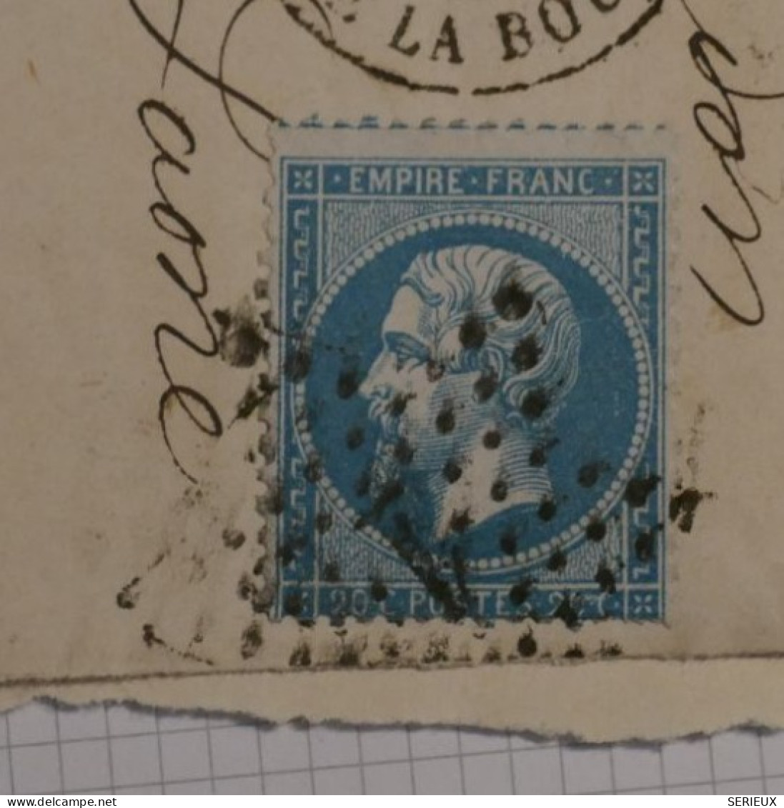 BQ17 FRANCE BELLE LETTRE RR 1867 ETOILE DE PARIS N°1 BOURSE  A CHALONS  +NAP. N°22 +AFF. INTERESSANT++ ++ - 1862 Napoleon III