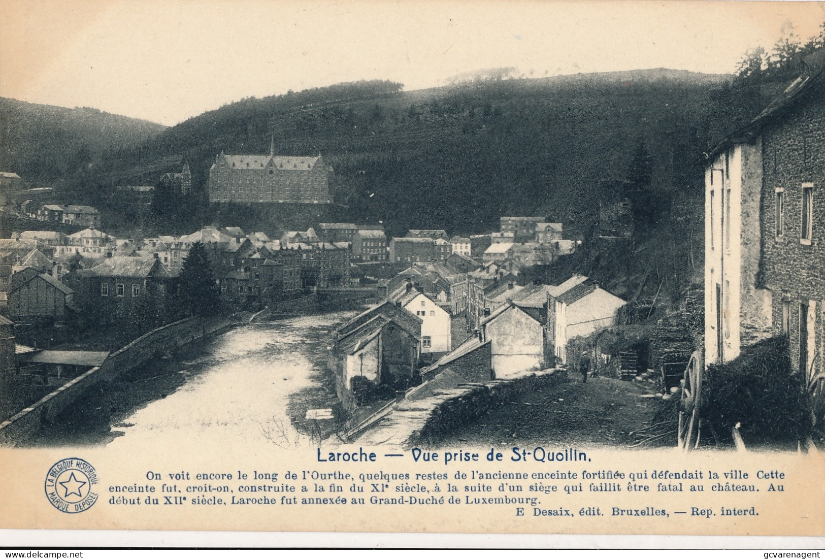 LAROCHE     VUE PRISE DE ST QUOILIN   2 SCANS - La-Roche-en-Ardenne