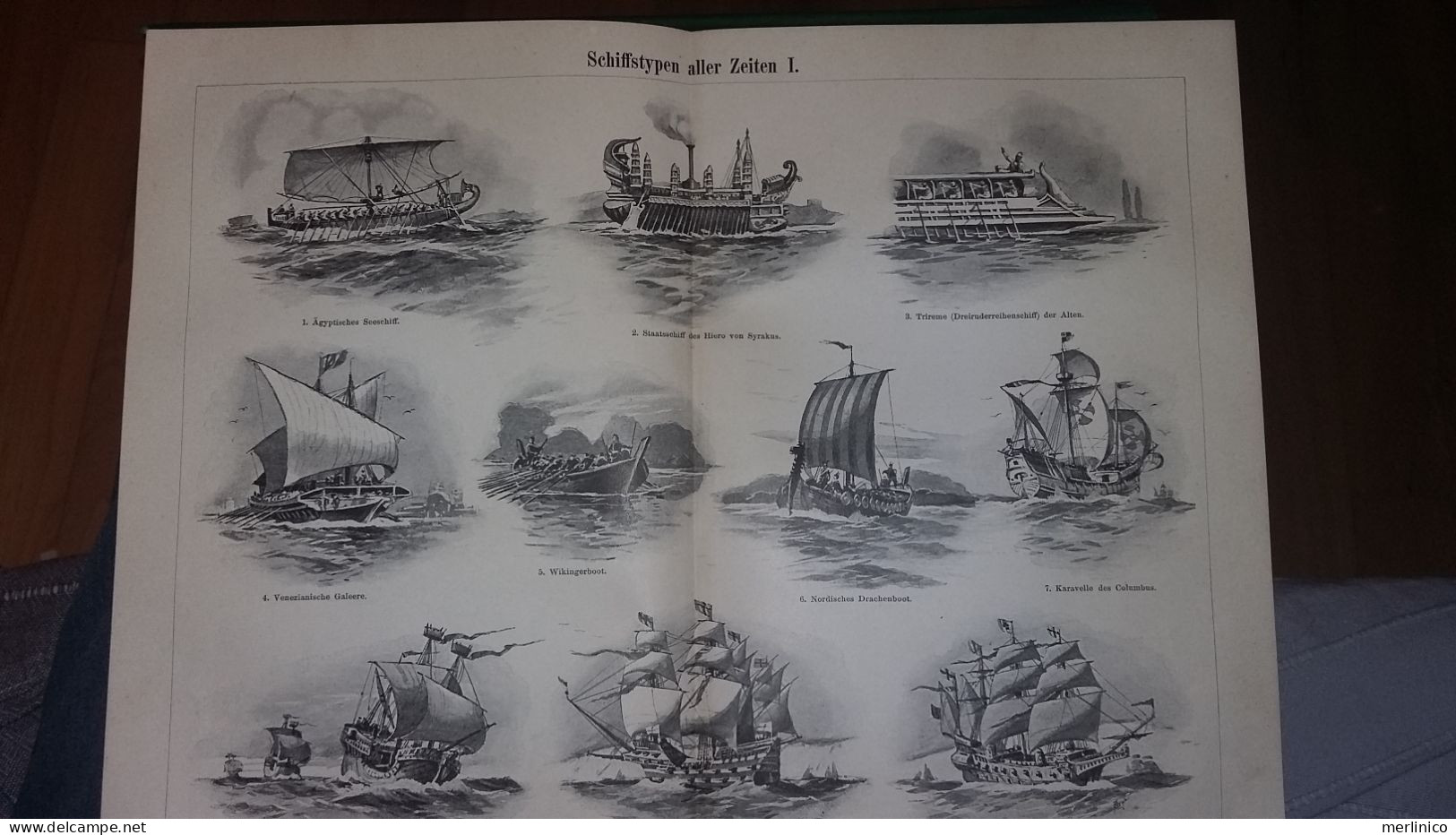 Ships, Illustration, Schiffstypen - Grossdrucke