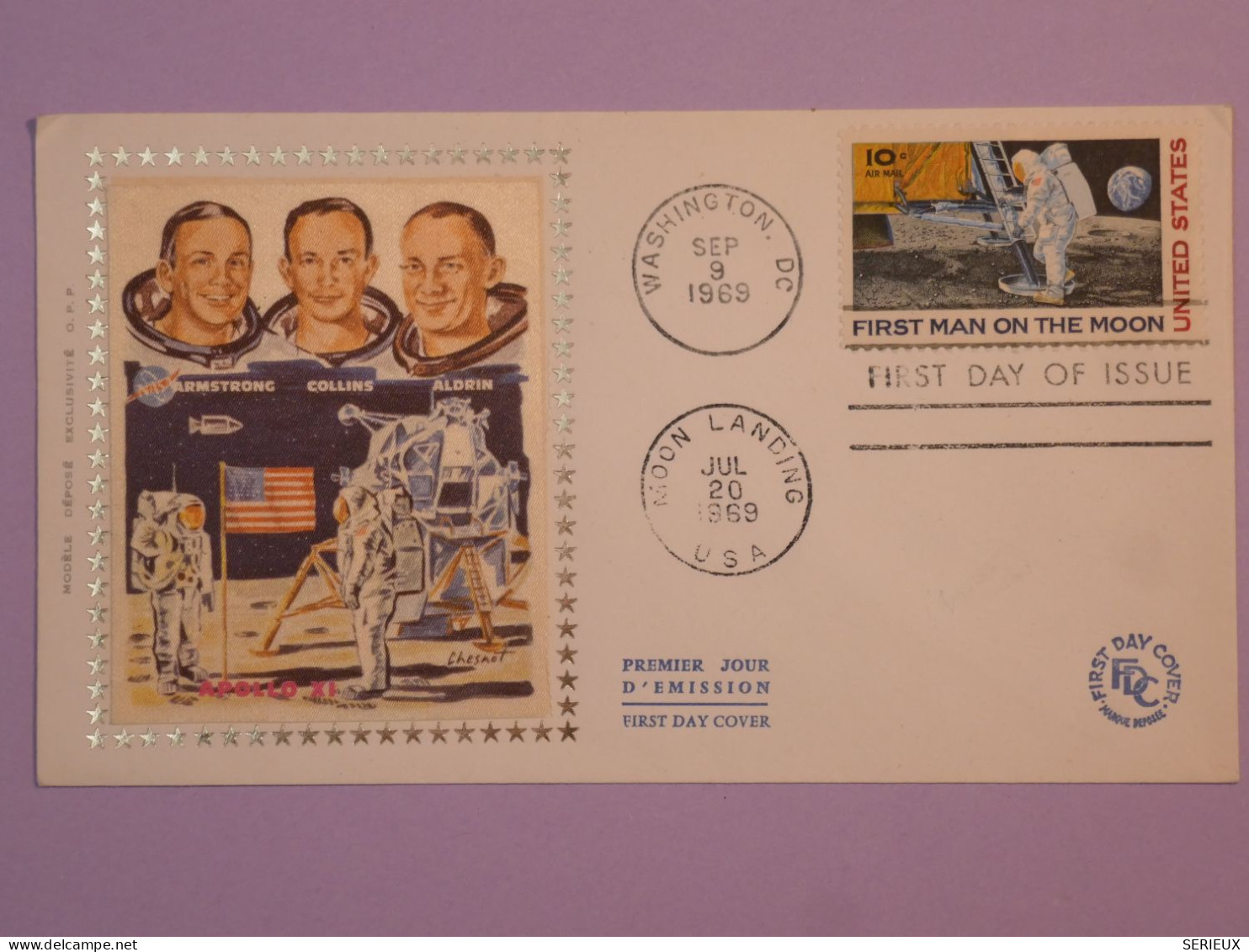 BQ17  USA    BELLE LETTRE FDC 1969  WASHINGTON   +FIRST MAN IN MOON   +AFF. INTERESSANT++ ++ - 1961-1970