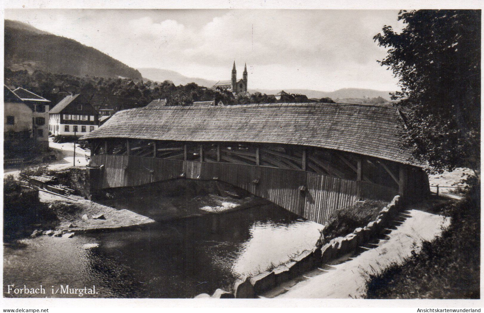 Forbach Im Murgtal - Alte Forbacher Holzbrücke 1932 (12666) - Forbach