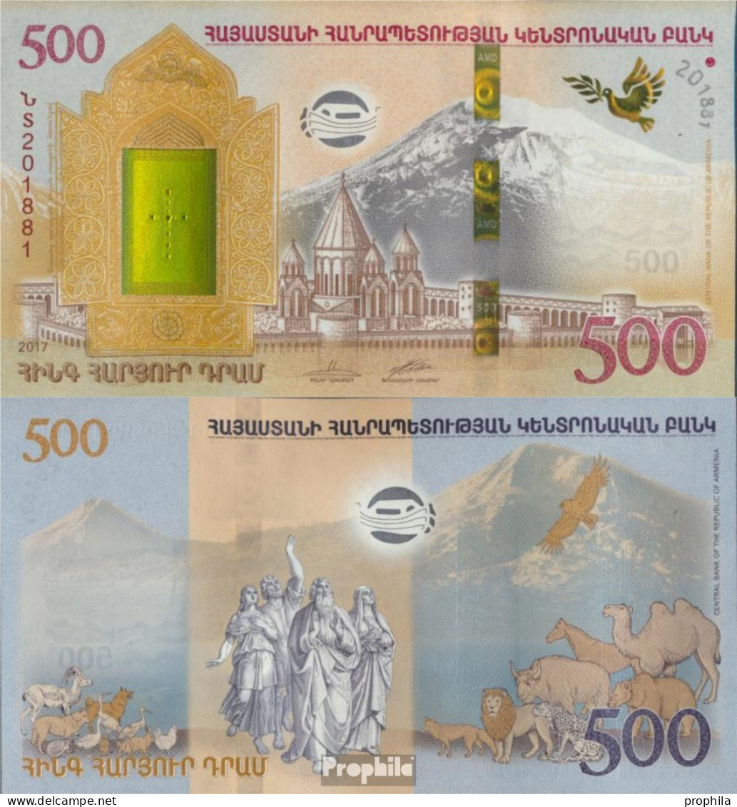 Armenien Pick-Nr: 60 Bankfrisch 2017 500 Dram - Arménie