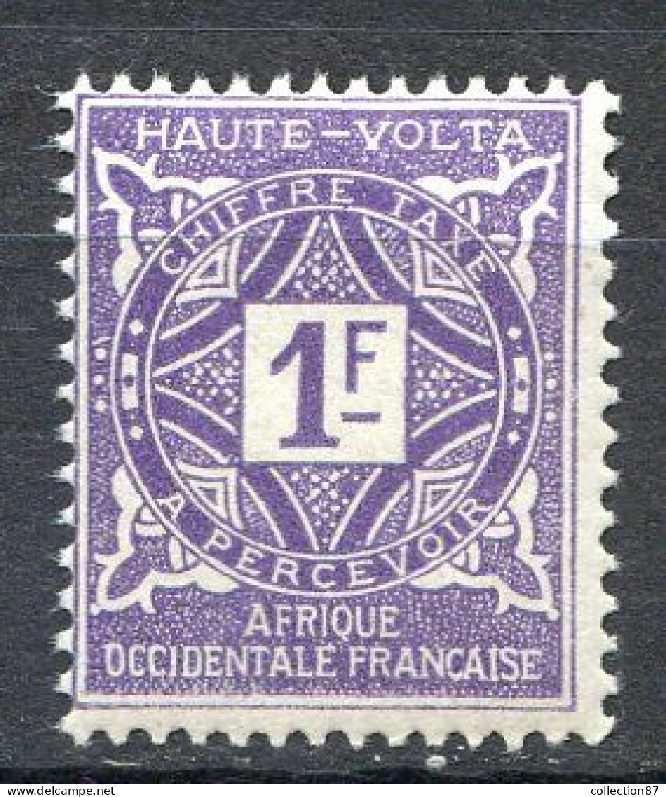 02-TOM2 < HAUTE VOLTA < TAXE N° 18 ** Neuf Luxe Gomme Coloniale ** MNH - - Postage Due