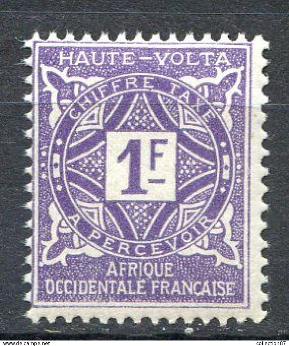 02-TOM2 < HAUTE VOLTA < TAXE N° 18 ** Neuf Luxe Gomme Coloniale ** MNH - - Portomarken