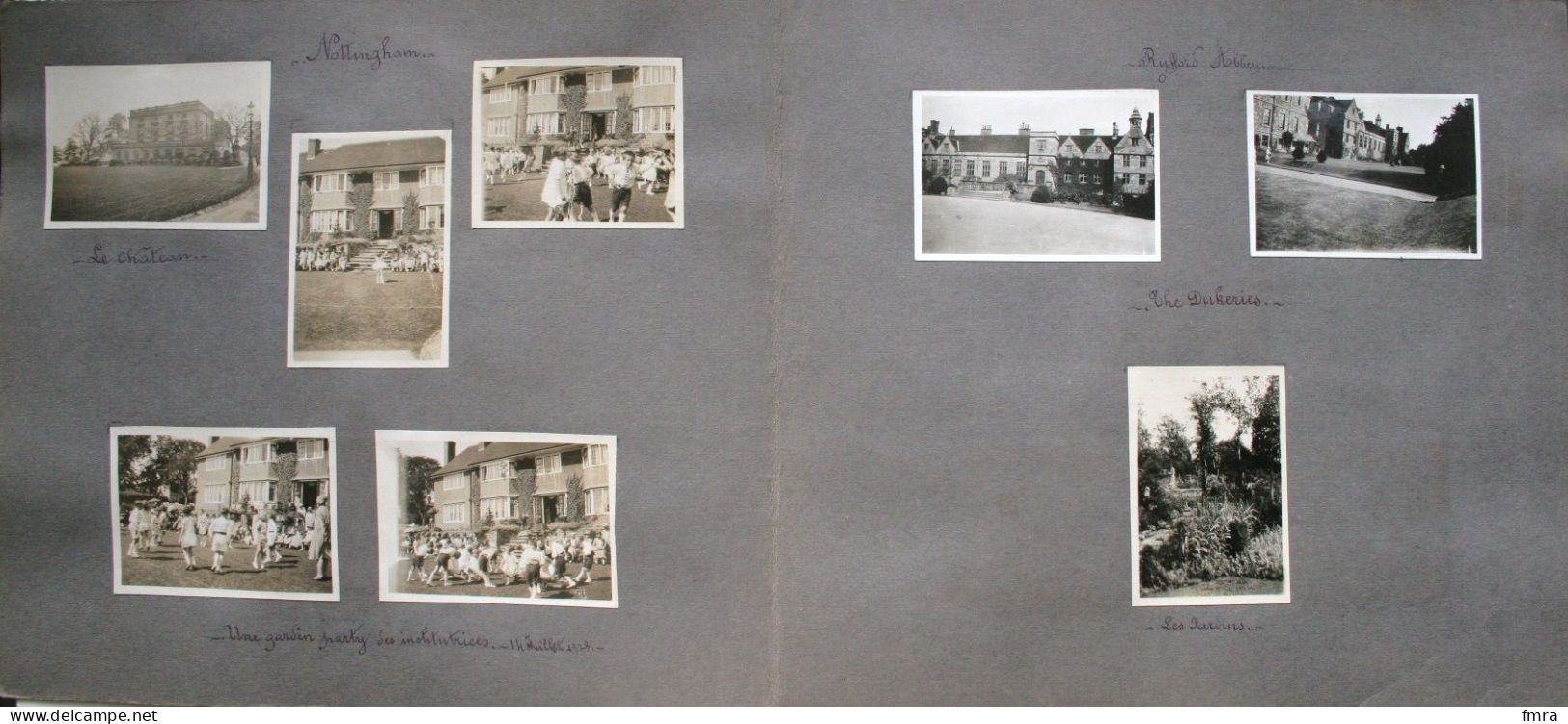 England 1928 – NOTTINGHAM  – Rufford Abbey – Londres – Ensemble de 66 photos 8,8 x 6 cm (***à voir 11 scans***) /GP