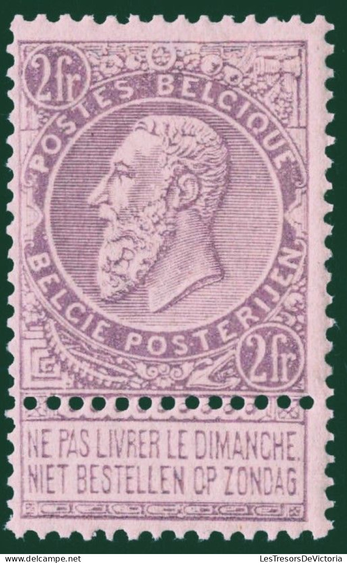 TIMBRE Belgique - COB 66 ** - 2 F - 1869 /1900 - Cote 265 - - 1869-1883 Léopold II